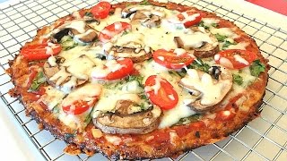 The Best Cauliflower Pizza Crust Recipe That Wont Fall Apart [upl. by Erde206]