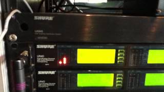 Changing a Wireless Frequency on Shure UR40 D UHFR Wireless Guitar System [upl. by Enilrek186]