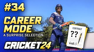 A SURPRISE SELECTION  CRICKET 24 CAREER MODE 34 [upl. by Changaris]