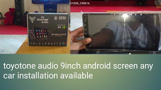 toyotone audio 9inc android car audio video for sale [upl. by Suirauqram]