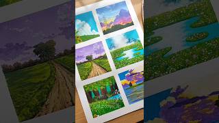 Studio Ghibli moodboard painting ghibli studioghibli painting moodboard art shorts youtube [upl. by Tewfik]