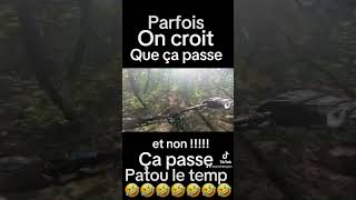 parfois ça ne passe pas 😱 chute vtt [upl. by Leandre825]