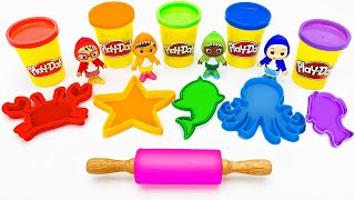 Create and Learn Sea Animals with Play Doh amp Cocomelon  More Preschool Learning Videos for Toddlers [upl. by Hare173]