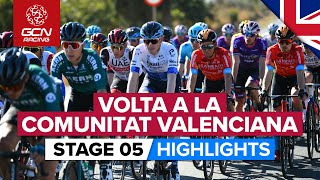 HighSpeed Sprint On Final Stage  Volta A La Comunitat Valenciana 2022 Stage 5 Highlights [upl. by Ming388]