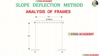 Slope Deflection Method Analysis of Frame  Problem No 9 [upl. by Ginnifer]