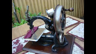 Old Vintage Antique Frister amp Rossmann Sewing Machine Wilcox Willcox amp Gibbs [upl. by Demmer]