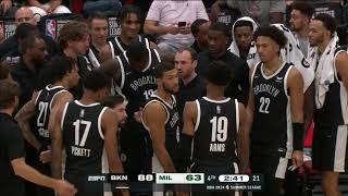 Nets player ejected after playing 74 seconds in Summer League 😅  NBA on ESPN [upl. by Margalit]