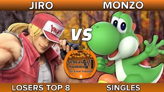 Nebraska SumMid VI Top 8  Monzo Yoshi vs Jiro Terry [upl. by Nohsreg647]