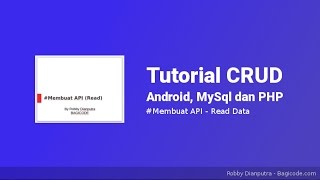 Menampilkan Data JSON dengan API  Tutorial CRUD Android Mysql dan PHP 5 [upl. by Rayle]