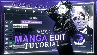 Full manga edit tutorial on alight motion [upl. by Calvin650]