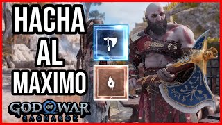 God of War Ragnarok  LLAMA CONGELADA 123456789  MEJORA AL MAXIMO NIVEL EL HACHA LEVIATAN [upl. by Anaeg]