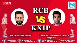 Live IPL 2019 Match 42 Discussion  RCB vs KXIP  Target for Kings XI Punjab Is 203 De Villers  82 [upl. by Etnuahc]