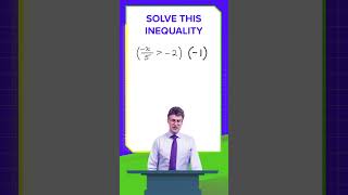 How to solve this inequality algebra algebrabasics shortsvideo [upl. by Ahsil]