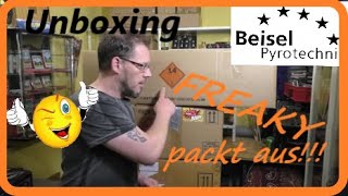 Unboxingbeisel Kooperation Überraschungspakete von Beisel PyrotechnikFREAKY PACKT AUS [upl. by Eirdua]