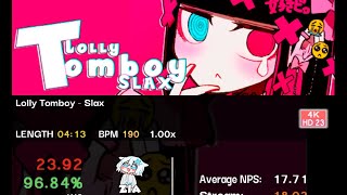 Slax  Lolly Tomboy 2392 AA 9684 「Etterna」 [upl. by Eardnoed225]