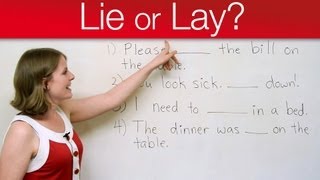 Grammar Mistakes  LIE or LAY [upl. by Nhabois]