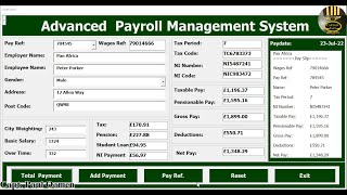 How to Create Advanced Payroll Management Systems in Excel using VBA  Full Tutorial [upl. by Goines]