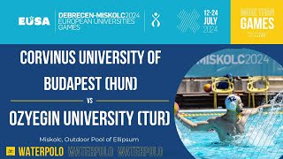 Water polo Men  Corvinus University of Budapest HUN  Ozyegin University TUR [upl. by Wolfe968]