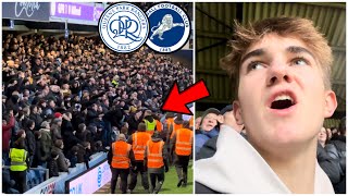 MILLWALL FANS KICK OFF amp CARNAGE ON DERBY DAY in QPR vs Millwall [upl. by Ayifas]