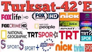 turksat 42 east dish setting  turksat 42e channel list 2024 [upl. by Bobette]