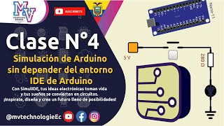 Clase 4 con SimulIDE  Simulación de Arduino sin depender del entorno IDE de Arduino [upl. by Laekcim]