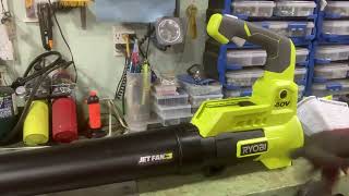 Ryobi 40V 110MPH 525CFM Jet Fan Leaf Blower [upl. by Llerrej]