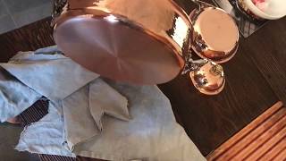 How to remove tarnishing from brand new copper cookware [upl. by Dari]