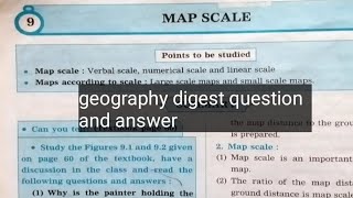 8th standard geography digest question and answers lesson 9 MAP SCALE Maharashtra board❤️👍🏻 [upl. by Attelliw919]