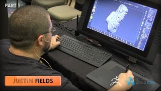 ZBrush 3DPWE Demonstration with Justin Fields Part 1 [upl. by Saval]