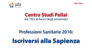 Sapienza iscriversi al test 2016 per le Professioni Sanitarie [upl. by Candyce658]