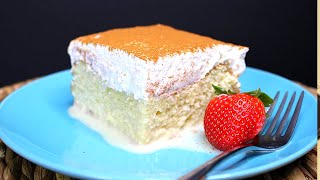 Tres Leches Cake  Original Mexican Recipe [upl. by Nanyk]