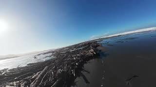 STORM WAVES AT PISTOL RIVER DRIFTWOOD [upl. by Wilie955]