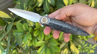 Jean Baptiste Leveque Axis Symmetry Custom Knife From R1MarketPlace [upl. by Vivyan550]