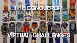 The Conqueror Virtual Walking Challenge Medals [upl. by Fablan624]