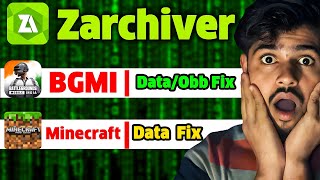 zarchiver bgmi data and obb not showing  zarchiver minecraft folder not showing [upl. by Eyoj]