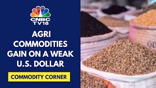 Agri Commodities Gain On A Weak US Dollar Ahead Of The Fed Meet amp Weather Concerns  CNBC TV18 [upl. by Nauh187]