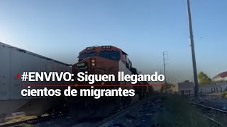 ENVIVO  ¡MÁS Y MÁS MIGRANTES Este tren viene cargado con centenas de personas [upl. by Assirralc]