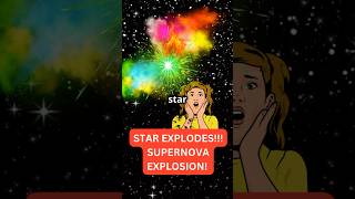 Star Explosion The Life and Death of Stars Supernovas Explosions Explained shorts [upl. by Zebe]