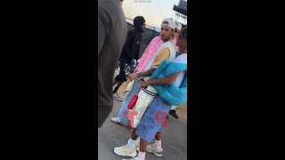 Justin Bieber KISSES Jaden Smith on the cheeks at Coachella 2024 shorts [upl. by Gem]