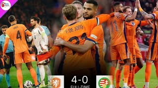 เนเธอร์แลนด์ 40 ฮังการี ยูฟ่าเนชั่นส์ลีก Netherlands 40 Hungary UEFA Nations League  GN report [upl. by Atinreb]