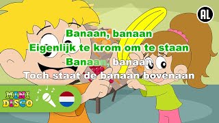 BANAAN  Kinderliedjes  Karaoke  Minidisco [upl. by Artemis]