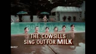 The Cowsills Sing Out For Milk Commercial 1969 [upl. by Eisseb]