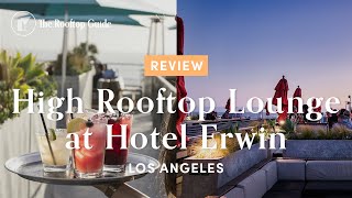 High Rooftop Lounge at Hotel Erwin  Review [upl. by Mychal29]