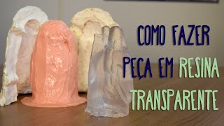 Tutorial de fabricação de peça em Resina Transparente Poly Optic 1411  Moldflex [upl. by Ynottirb]