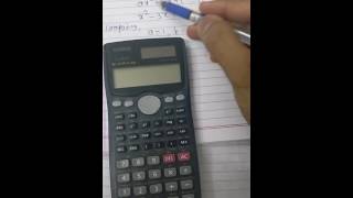 How to solve quadratic equation by using Casio fx 991MS calculator [upl. by Nnaira713]