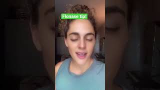 Flonase Tip How to use flonase nose spray  Who knew [upl. by Aicilak]