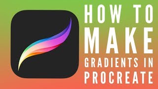 How to make Gradients in Procreate [upl. by Ahtoelc463]