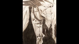 Zaraki Kenpachi  Bleach  Pencil Drawing Timelapse No 9 [upl. by Katzir353]