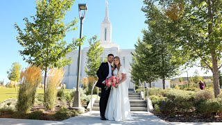 Pocatello LDS Temple Wedding  Hallie  Chase [upl. by Remliw]