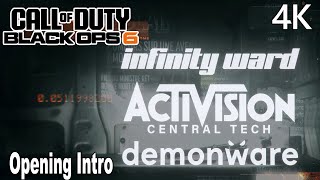 Call of Duty Black Ops 6 Opening Intro Boot 4K [upl. by Erl]